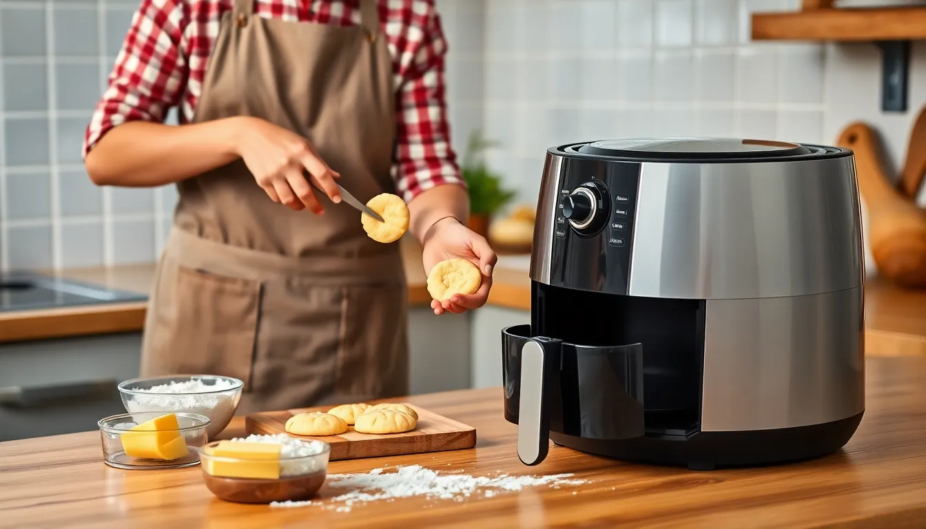 Easy Air Fryer Biscuits Recipe: Fluffy & Golden in Just 12 Minutes 4 Easy Air Fryer Biscuits Recipe: Fluffy & Golden in Just 12 Minutes 3