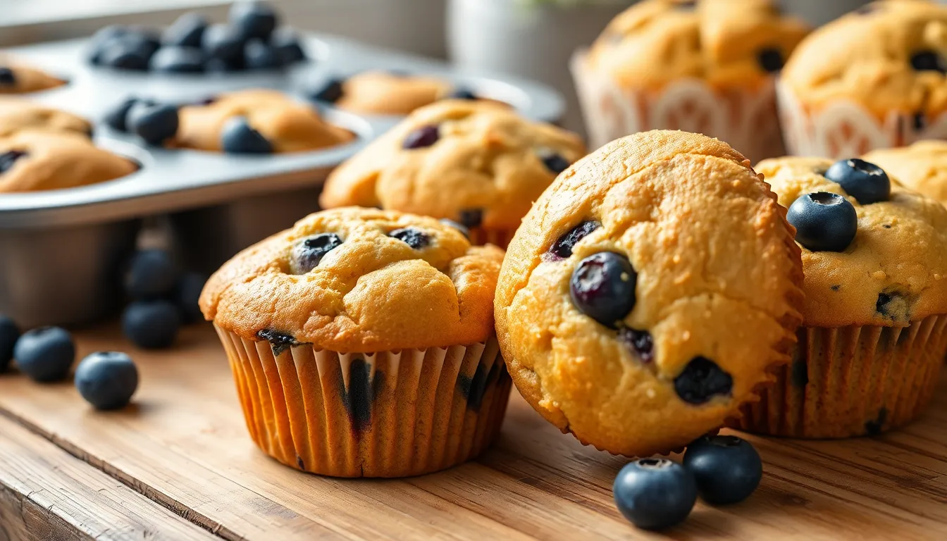 Easy Almond Flour Blueberry Muffins Recipe (Gluten-Free & So Fluffy!) 4 Easy Almond Flour Blueberry Muffins Recipe (Gluten-Free & So Fluffy!) 3