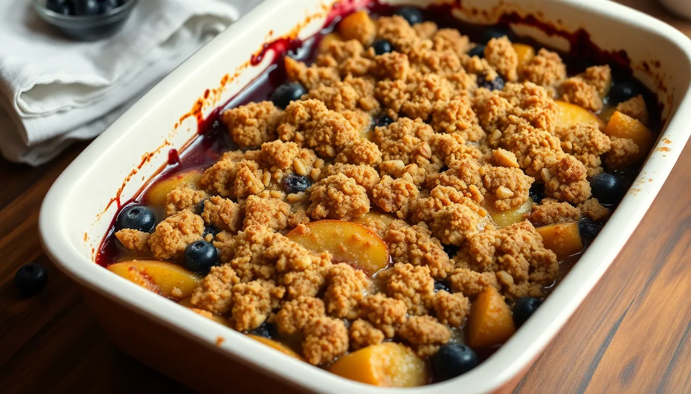 Easy Apple Blueberry Crisp Recipe - Perfect Fall Dessert in Under 1 Hour 4 Easy Apple Blueberry Crisp Recipe - Perfect Fall Dessert in Under 1 Hour 3