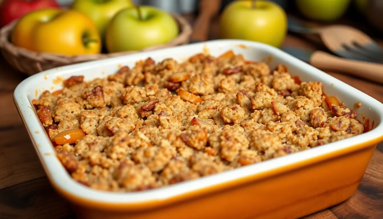 Easy Apple Crisp Without Oats Recipe - Buttery Streusel Topping in 50 Minutes 4 Easy Apple Crisp Without Oats Recipe - Buttery Streusel Topping in 50 Minutes 3