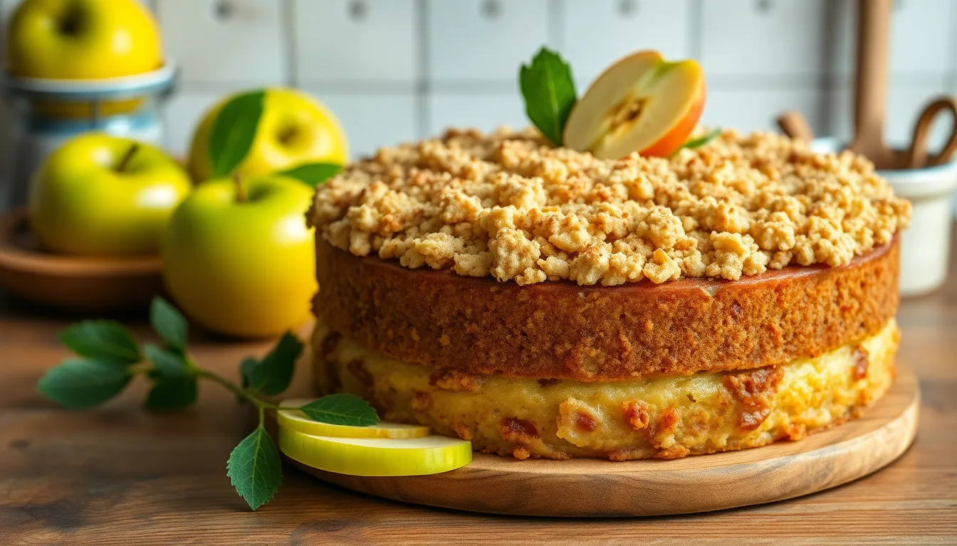 Easy Apple Crumble Cake Recipe: Perfect Fall Dessert with Crunchy Topping 4 Easy Apple Crumble Cake Recipe: Perfect Fall Dessert with Crunchy Topping 3