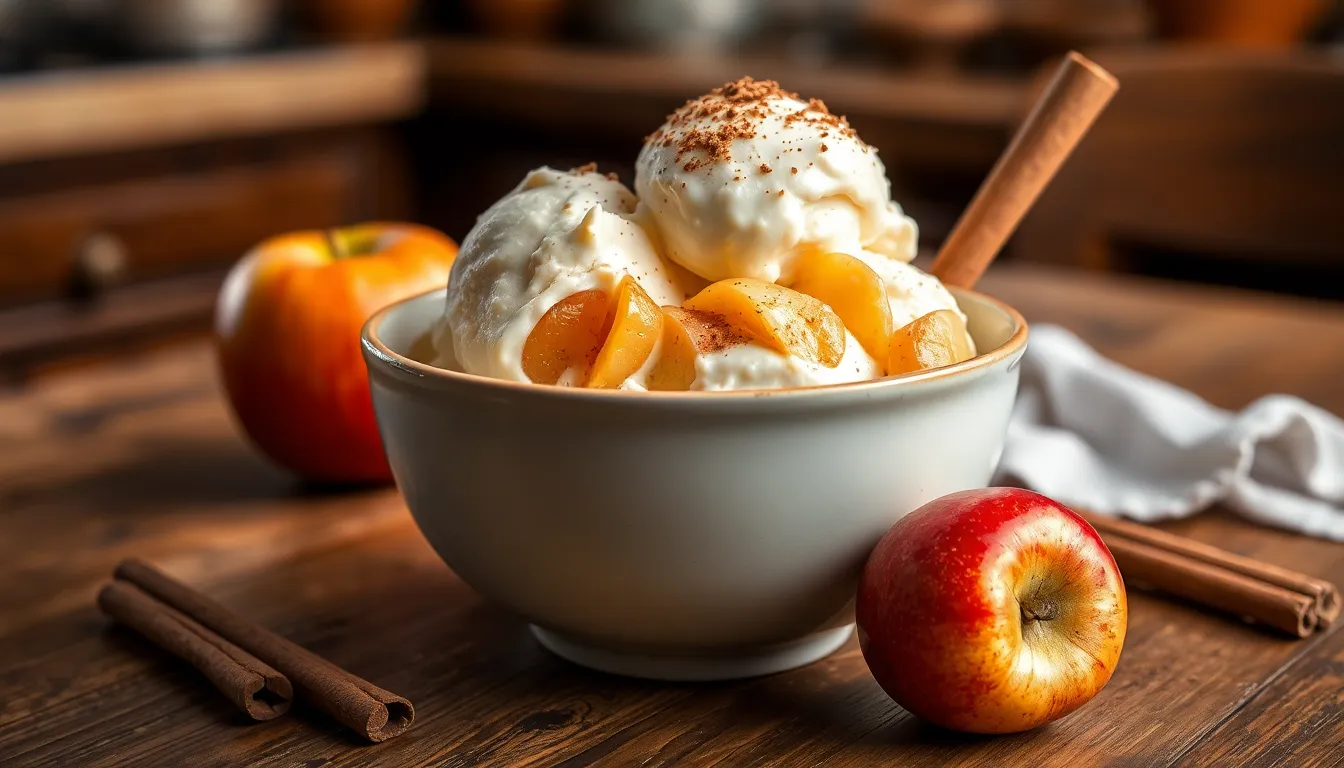 Homemade Apple Ice Cream Recipe: Creamy, Spiced & Perfect for Fall 4 Homemade Apple Ice Cream Recipe: Creamy, Spiced & Perfect for Fall 3