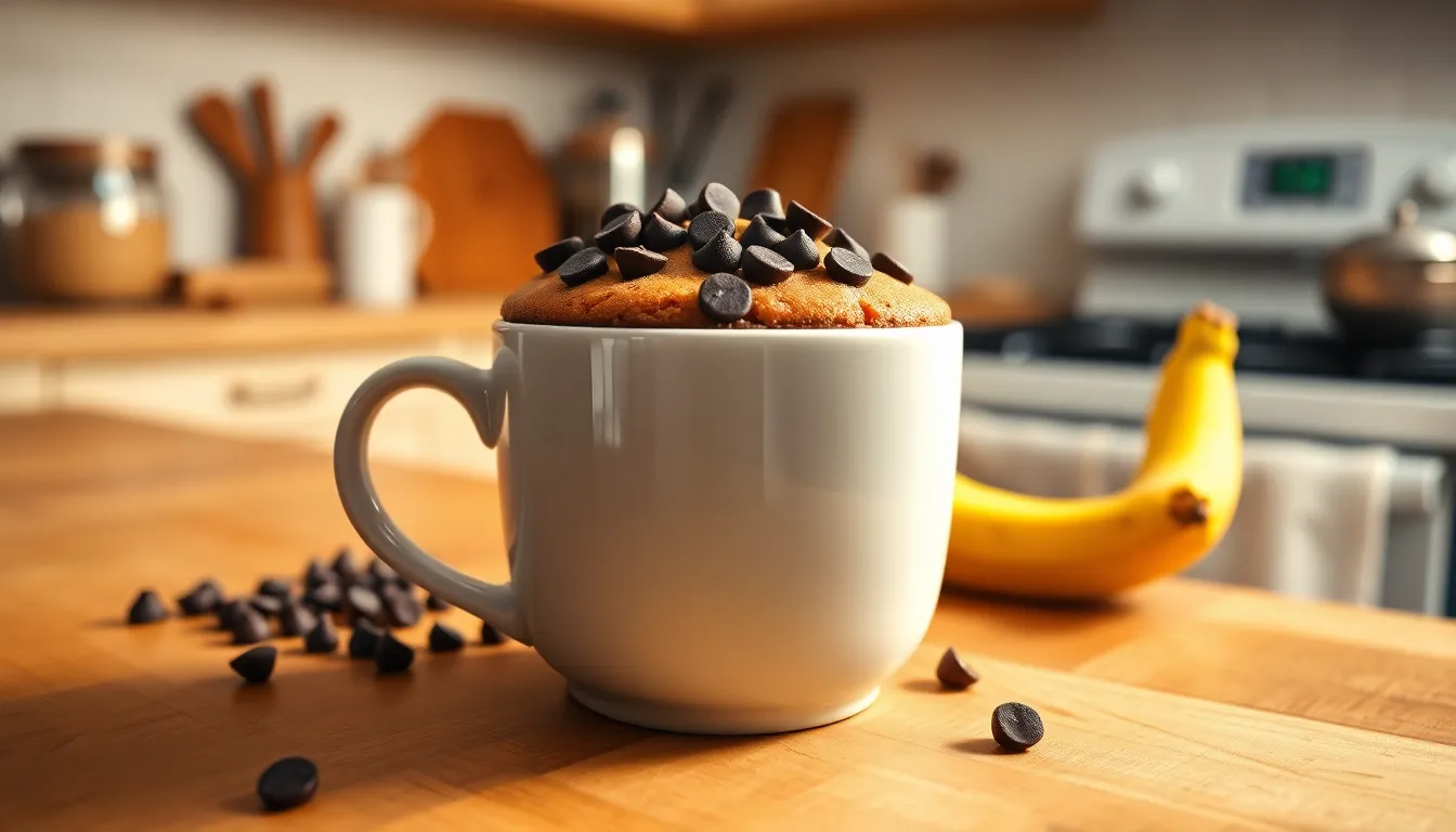 5-Minute Banana Mug Cake Recipe: Easy Single-Serving Dessert Ready in Minutes 4 5-Minute Banana Mug Cake Recipe: Easy Single-Serving Dessert Ready in Minutes 3