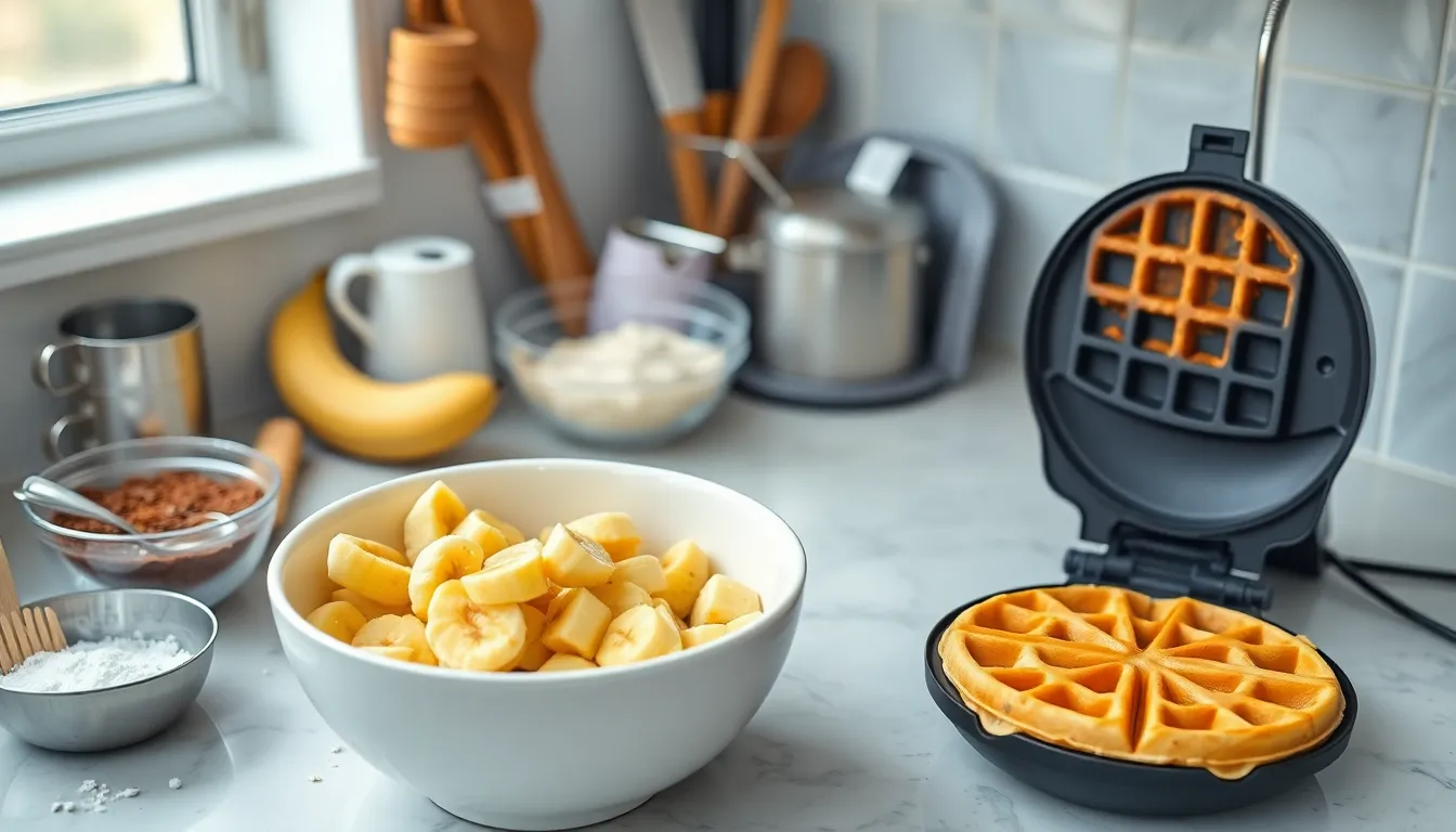 Easy Banana Waffles Recipe: Fluffy, Crispy & Ready in 20 Minutes 3