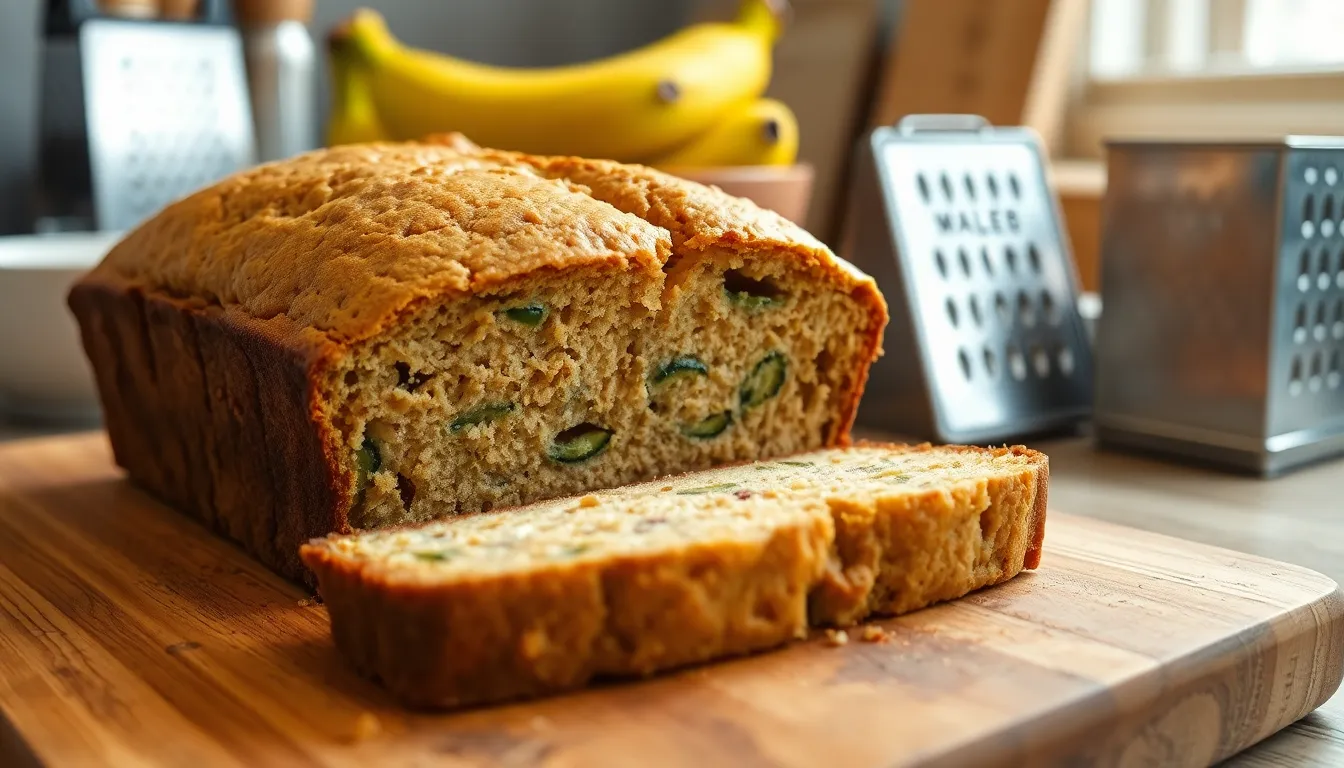 Moist Banana Zucchini Bread Recipe (Easy & Delicious!) 4 Moist Banana Zucchini Bread Recipe (Easy & Delicious!) 3
