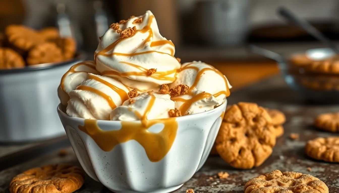 Easy Homemade Biscoff Ice Cream Recipe (No-Churn & Creamy!) 4 Easy Homemade Biscoff Ice Cream Recipe (No-Churn & Creamy!) 3