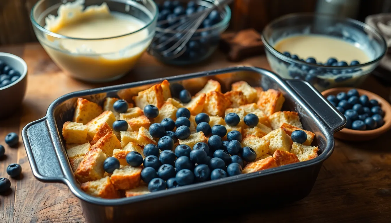 Easy Blueberry Bread Pudding Recipe: Turn Leftover Bread Into Sweet Dessert Magic 4 Easy Blueberry Bread Pudding Recipe: Turn Leftover Bread Into Sweet Dessert Magic 3