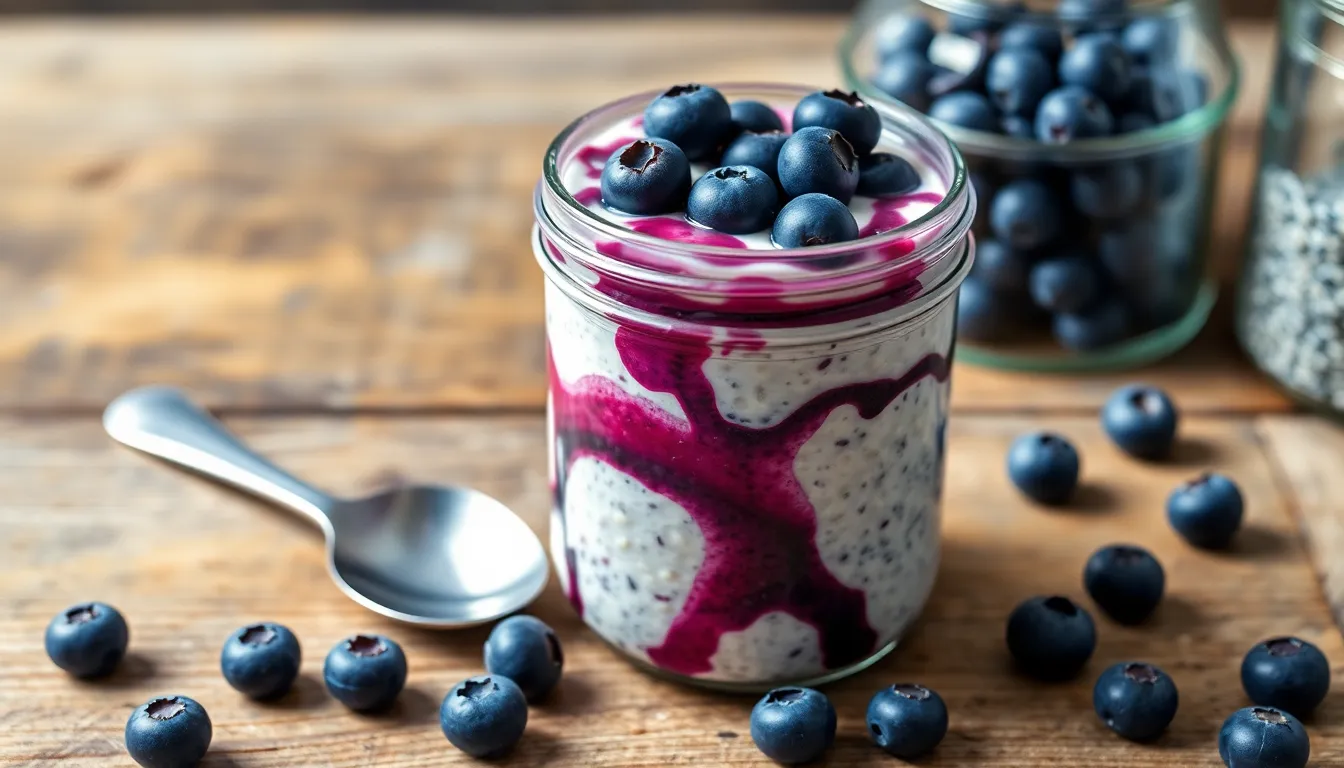 Easy Blueberry Overnight Oats Recipe: Healthy 5-Minute Breakfast Prep 4 Easy Blueberry Overnight Oats Recipe: Healthy 5-Minute Breakfast Prep 3