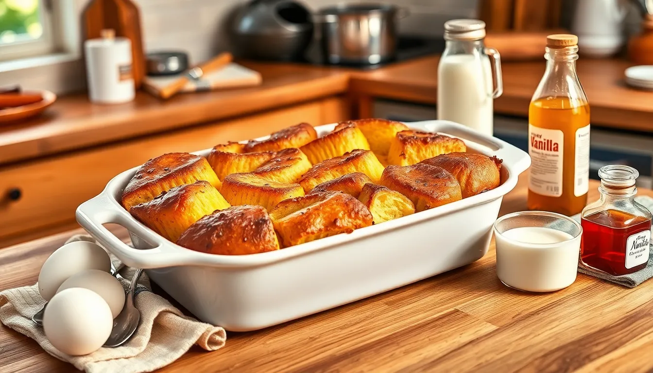 Perfect Bread Pudding with Vanilla Sauce Recipe (Easy & Make-Ahead!) 4 Perfect Bread Pudding with Vanilla Sauce Recipe (Easy & Make-Ahead!) 3