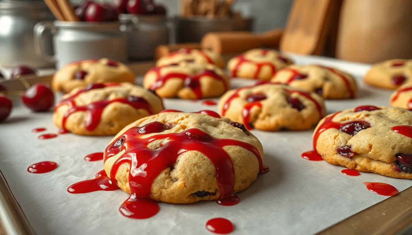 Easy Cherry Cookies Recipe - Soft, Chewy & Bursting with Sweet-Tart Flavor 4 Easy Cherry Cookies Recipe - Soft, Chewy & Bursting with Sweet-Tart Flavor 3