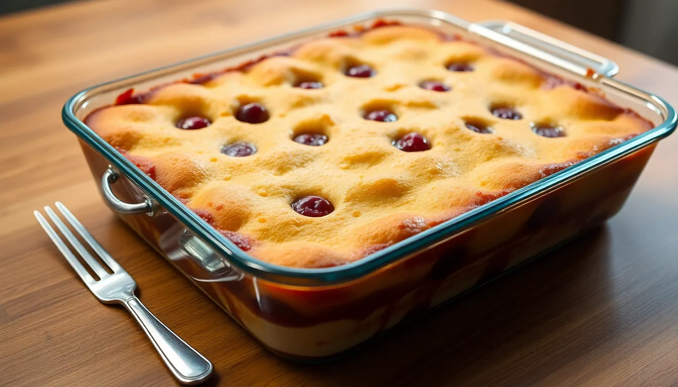 Easy Cherry Dump Cake Recipe: 5-Ingredient Dessert Ready in Under 1 Hour 4 Easy Cherry Dump Cake Recipe: 5-Ingredient Dessert Ready in Under 1 Hour 3
