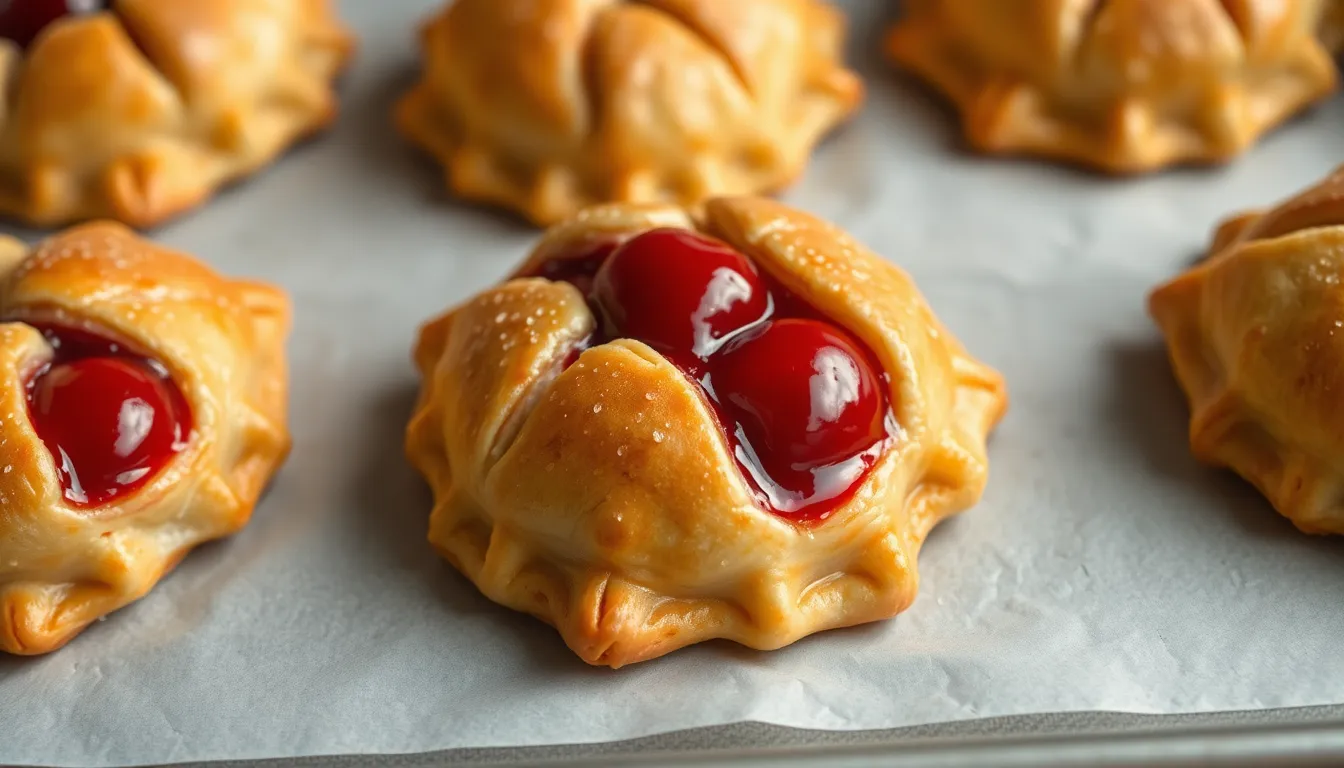 Easy Homemade Cherry Turnovers Recipe - Flaky, Sweet & Bakery-Style 4 Easy Homemade Cherry Turnovers Recipe - Flaky, Sweet & Bakery-Style 3