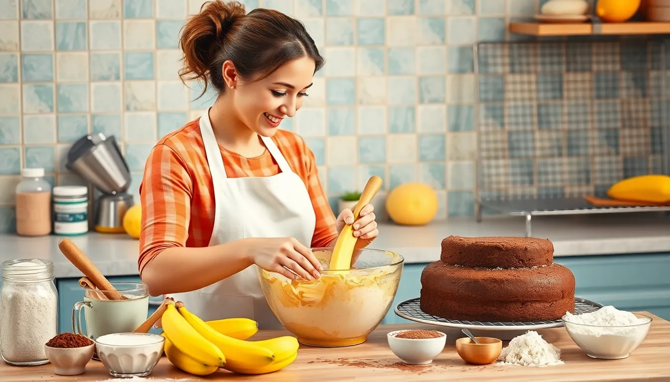 Moist Chocolate Banana Cake Recipe (Easy & Irresistible!) 4 Moist Chocolate Banana Cake Recipe (Easy & Irresistible!) 3