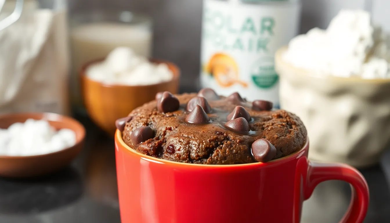 2-Minute Chocolate Chip Mug Cake Recipe (Ready in Your Microwave!) 4 2-Minute Chocolate Chip Mug Cake Recipe (Ready in Your Microwave!) 3