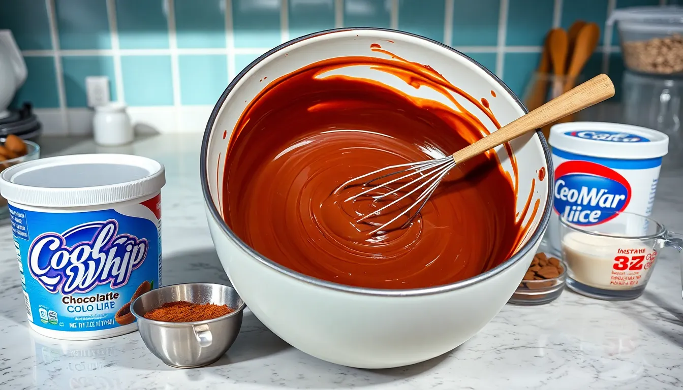 Easy Homemade Chocolate Cool Whip Recipe - Better Than Store-Bought 4 Easy Homemade Chocolate Cool Whip Recipe - Better Than Store-Bought 3