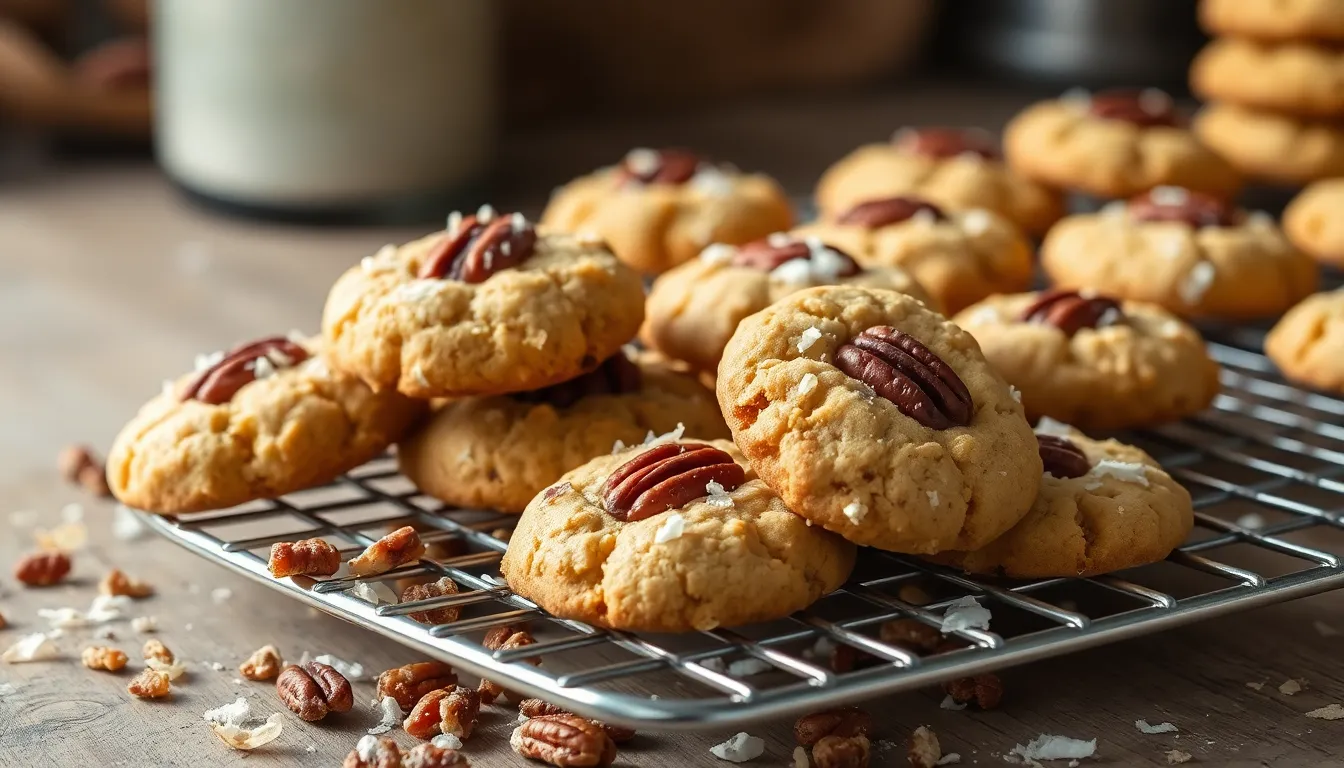Coconut Pecan Cookies Recipe: Chewy, Buttery & Irresistibly Delicious 4 Coconut Pecan Cookies Recipe: Chewy, Buttery & Irresistibly Delicious 3