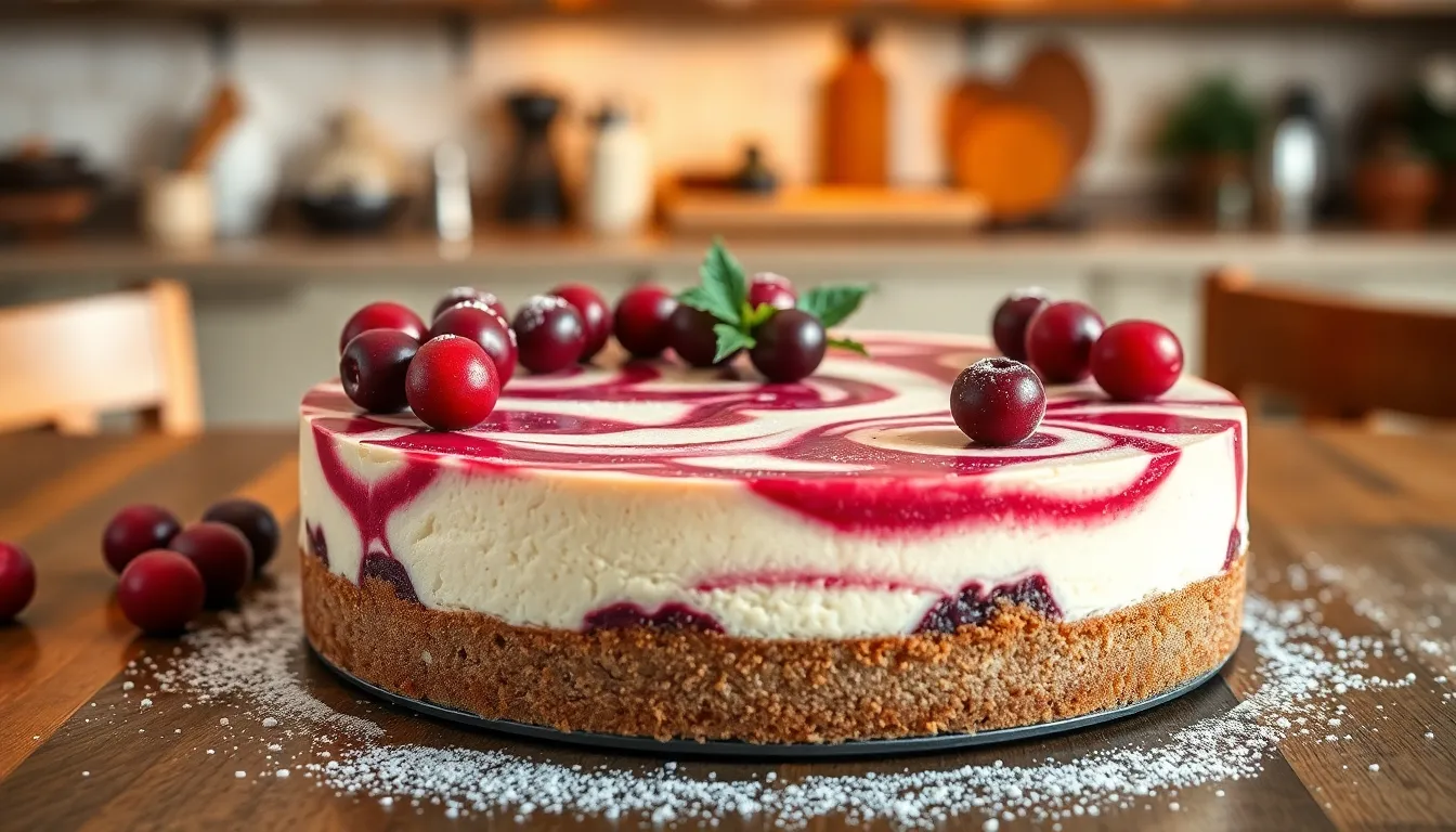 Perfect Cranberry Cheesecake Recipe: Creamy, Crack-Free Holiday Dessert 4 Perfect Cranberry Cheesecake Recipe: Creamy, Crack-Free Holiday Dessert 3