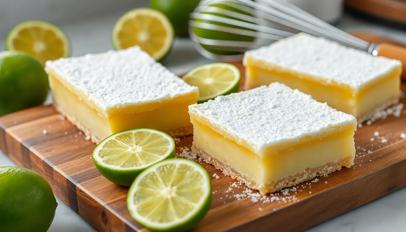Easy Key Lime Bars Recipe: Tangy, Creamy Dessert Bars Ready in 1 Hour 4 Easy Key Lime Bars Recipe: Tangy, Creamy Dessert Bars Ready in 1 Hour 3