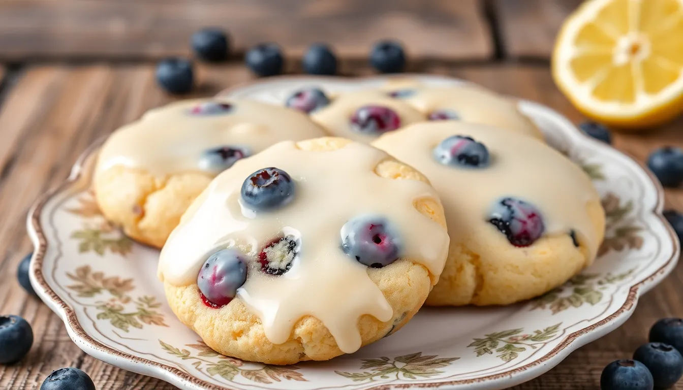 Soft & Chewy Lemon Blueberry Cookies Recipe (With Easy Glaze!) 4 Soft & Chewy Lemon Blueberry Cookies Recipe (With Easy Glaze!) 3