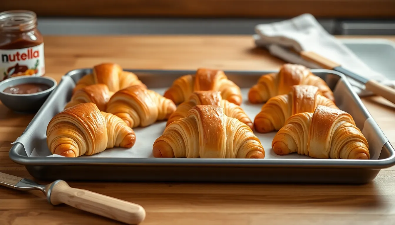 Easy Nutella Croissants Recipe: Flaky, Buttery Pastry with Rich Chocolate Filling 4 Easy Nutella Croissants Recipe: Flaky, Buttery Pastry with Rich Chocolate Filling 3