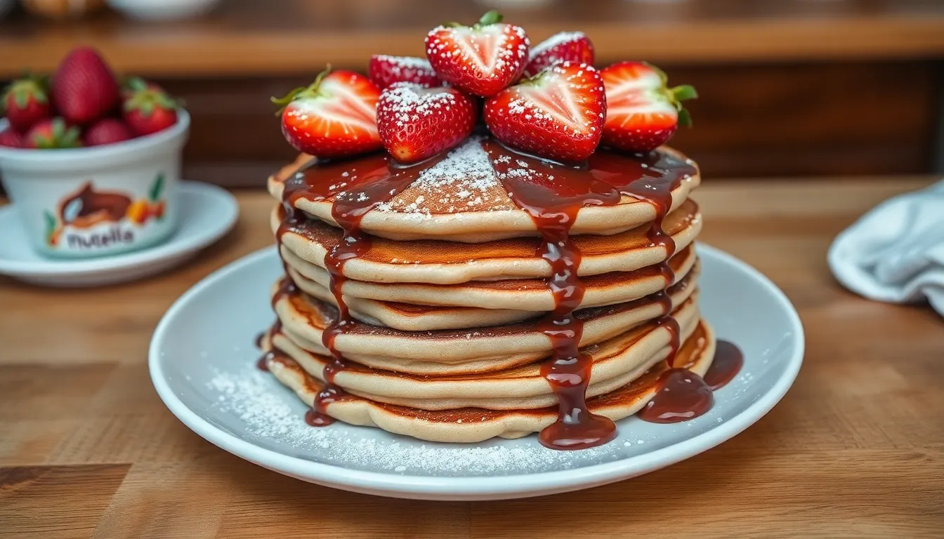 Easy Nutella Pancakes Recipe: Fluffy Homemade Breakfast in 20 Minutes 4 Easy Nutella Pancakes Recipe: Fluffy Homemade Breakfast in 20 Minutes 3