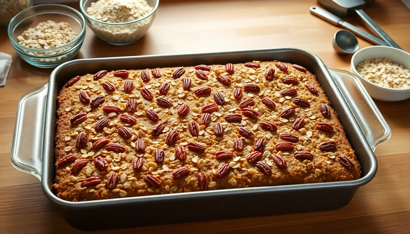 Easy Oatmeal Cake Recipe: Moist, Healthy & Perfect for Any Occasion 4 Easy Oatmeal Cake Recipe: Moist, Healthy & Perfect for Any Occasion 3