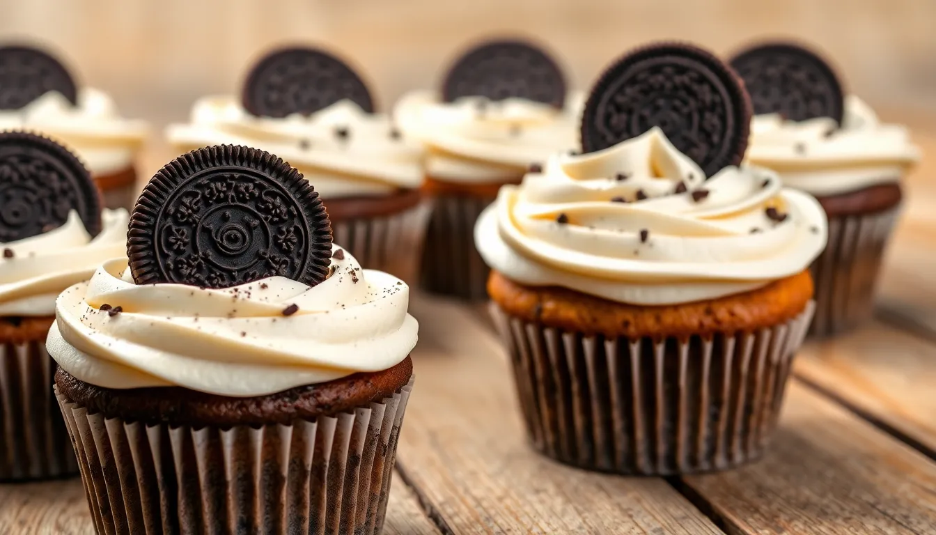 Easy Oreo Cupcakes Recipe: Rich Chocolate Cupcakes with Oreo Buttercream Frosting 4 Easy Oreo Cupcakes Recipe: Rich Chocolate Cupcakes with Oreo Buttercream Frosting 3