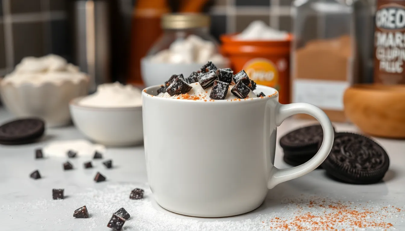 5-Minute Oreo Mug Cake Recipe: Easy Single-Serve Dessert in the Microwave 3