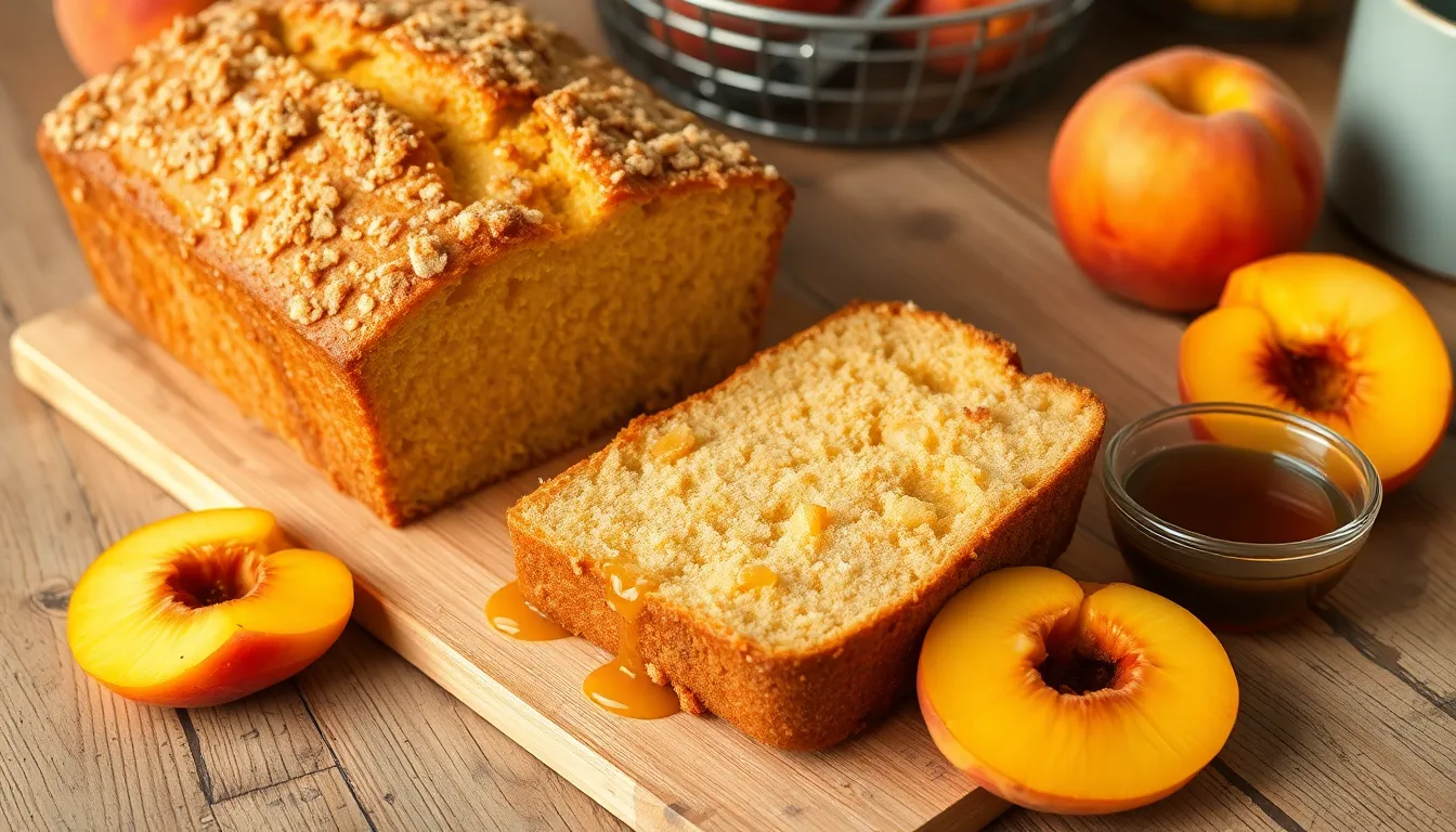 Moist Peach Bread Recipe: Easy Summer Baking with Fresh Peaches 4 Moist Peach Bread Recipe: Easy Summer Baking with Fresh Peaches 3