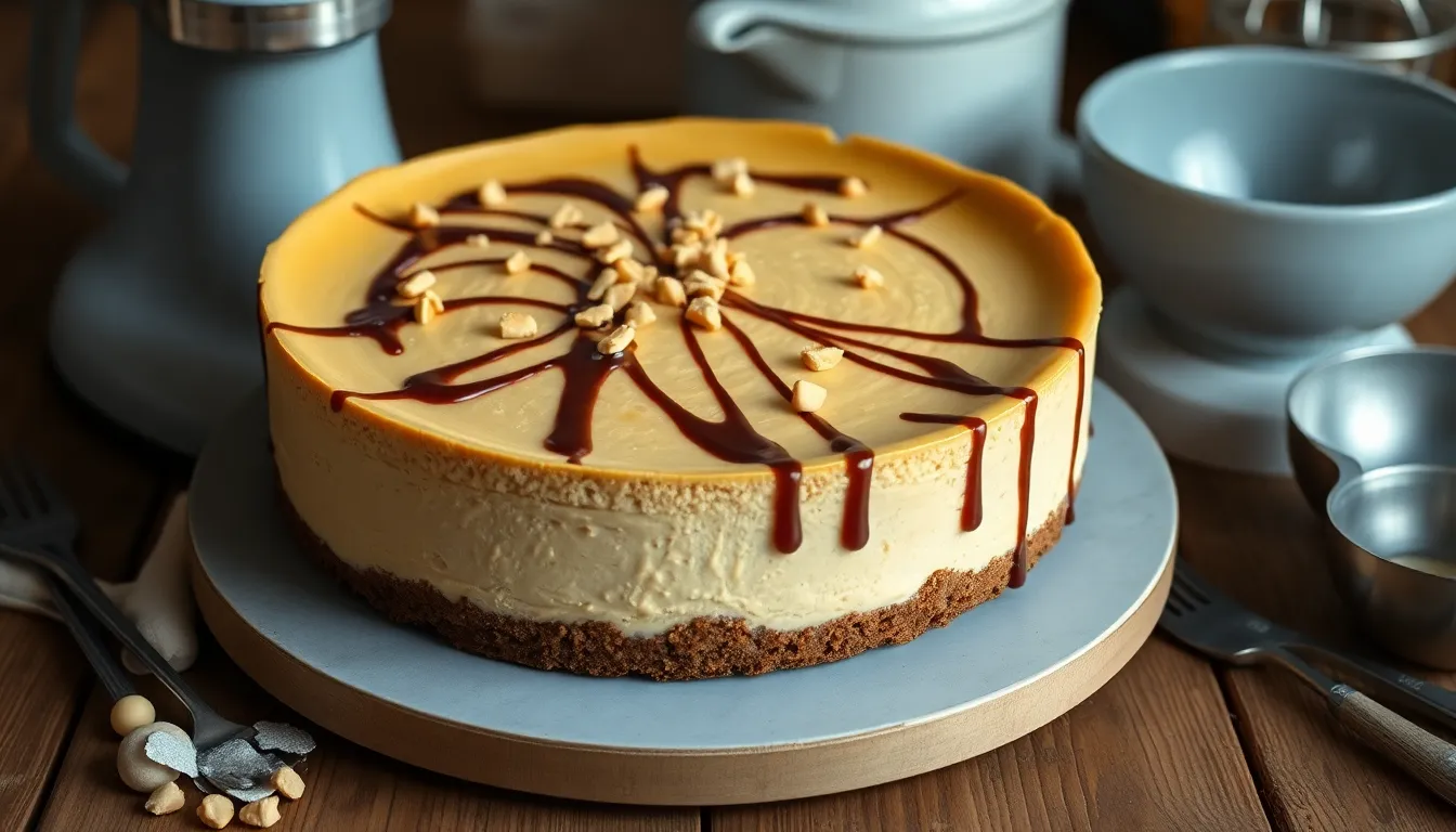 The Ultimate Peanut Butter Cheesecake Recipe (No-Crack, Restaurant-Quality!) 4 The Ultimate Peanut Butter Cheesecake Recipe (No-Crack, Restaurant-Quality!) 3