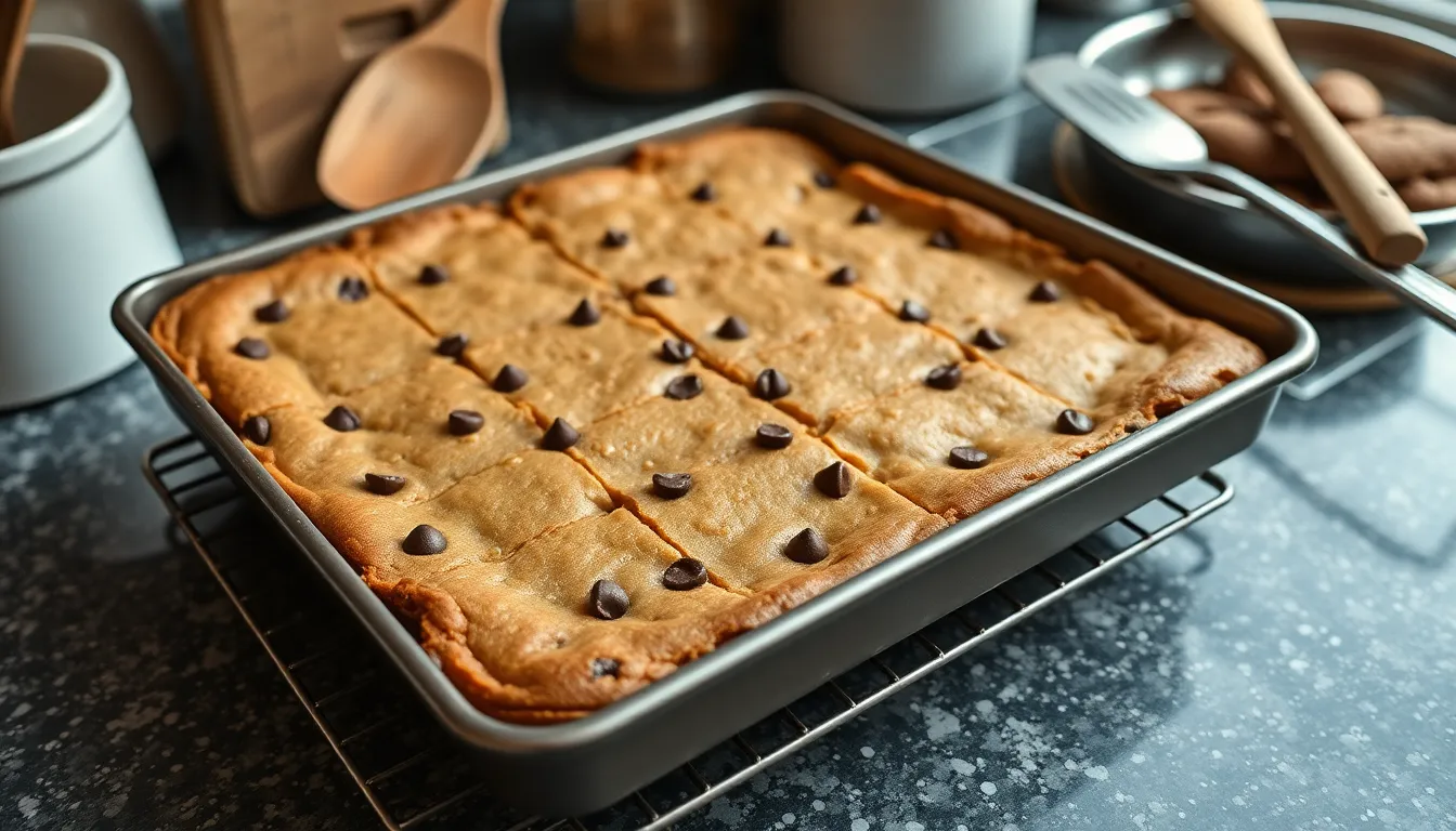 Easy Peanut Butter Chocolate Chip Bars Recipe (Ready in 30 Minutes!) 4 Easy Peanut Butter Chocolate Chip Bars Recipe (Ready in 30 Minutes!) 3