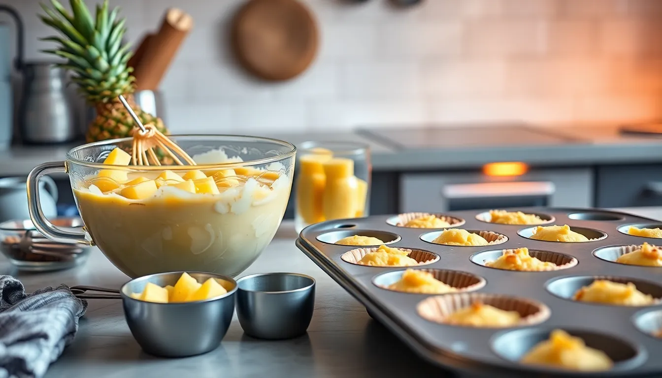 Easy Pineapple Muffins Recipe: Moist, Tropical & Perfect for Breakfast 4 Easy Pineapple Muffins Recipe: Moist, Tropical & Perfect for Breakfast 3