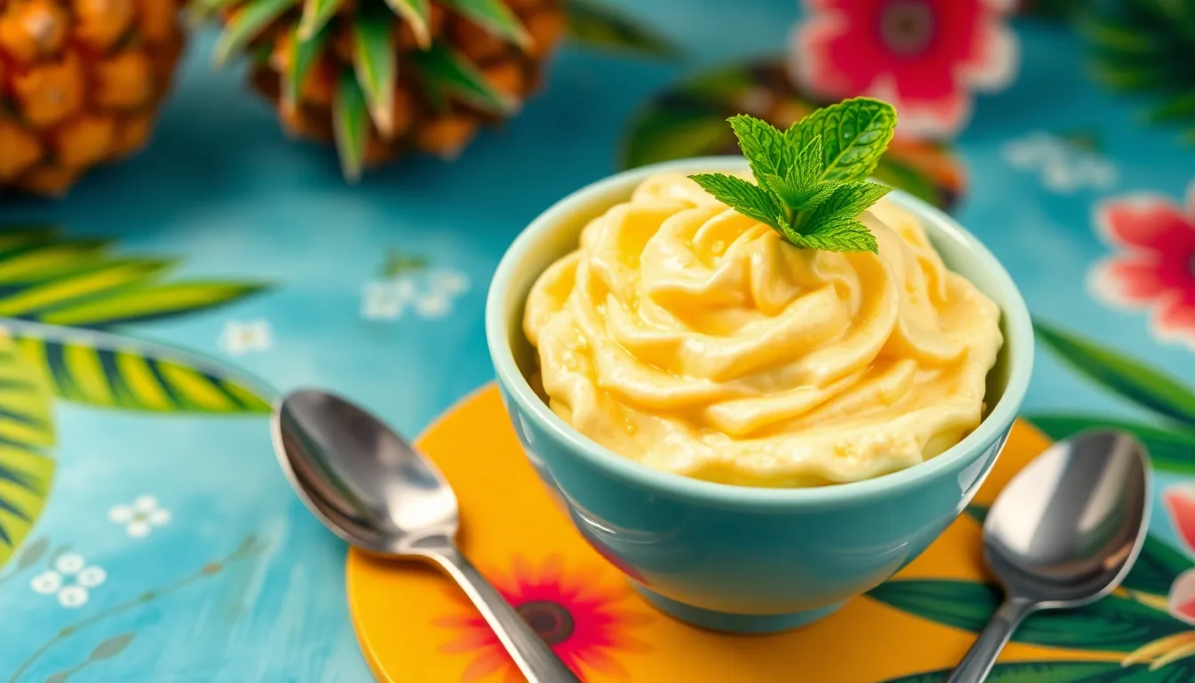 Easy Homemade Pineapple Whip Recipe (Better Than Disney's Dole Whip!) 4 Easy Homemade Pineapple Whip Recipe (Better Than Disney's Dole Whip!) 3
