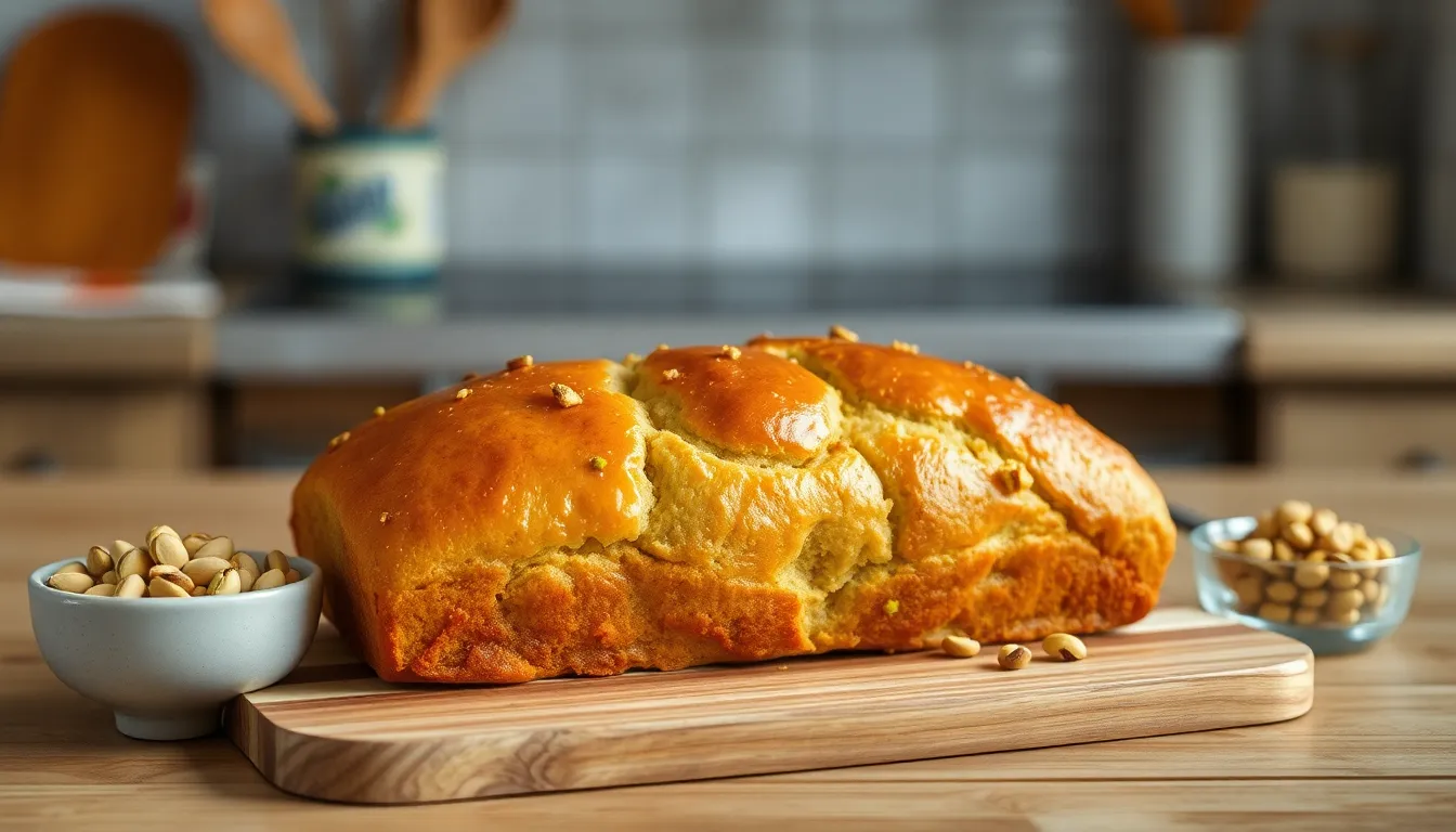 Easy Pistachio Bread Recipe: Bakery-Quality Results in Under 1 Hour 4 Easy Pistachio Bread Recipe: Bakery-Quality Results in Under 1 Hour 3