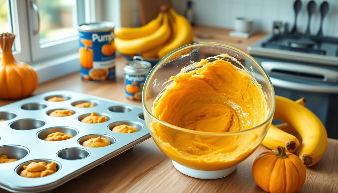 Perfect Pumpkin Banana Muffins Recipe (Easy Fall Baking with Simple Ingredients!) 4 Perfect Pumpkin Banana Muffins Recipe (Easy Fall Baking with Simple Ingredients!) 3