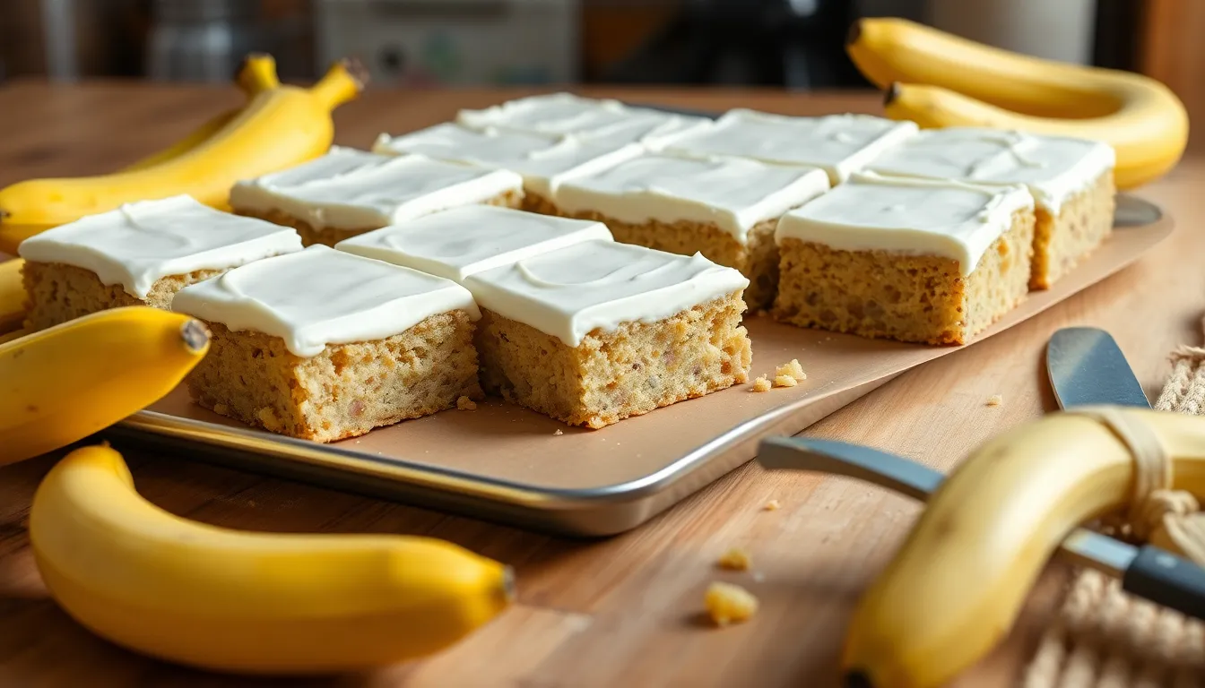 Easy Banana Bars with Cream Cheese Frosting Recipe (Better Than Banana Bread!) 6 Easy Banana Bars with Cream Cheese Frosting Recipe (Better Than Banana Bread!) 5