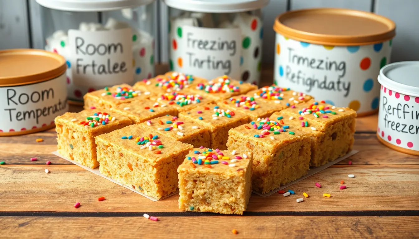 Easy Birthday Cake Blondies Recipe - Funfetti Bars with Vanilla Frosting 6 Easy Birthday Cake Blondies Recipe - Funfetti Bars with Vanilla Frosting 5