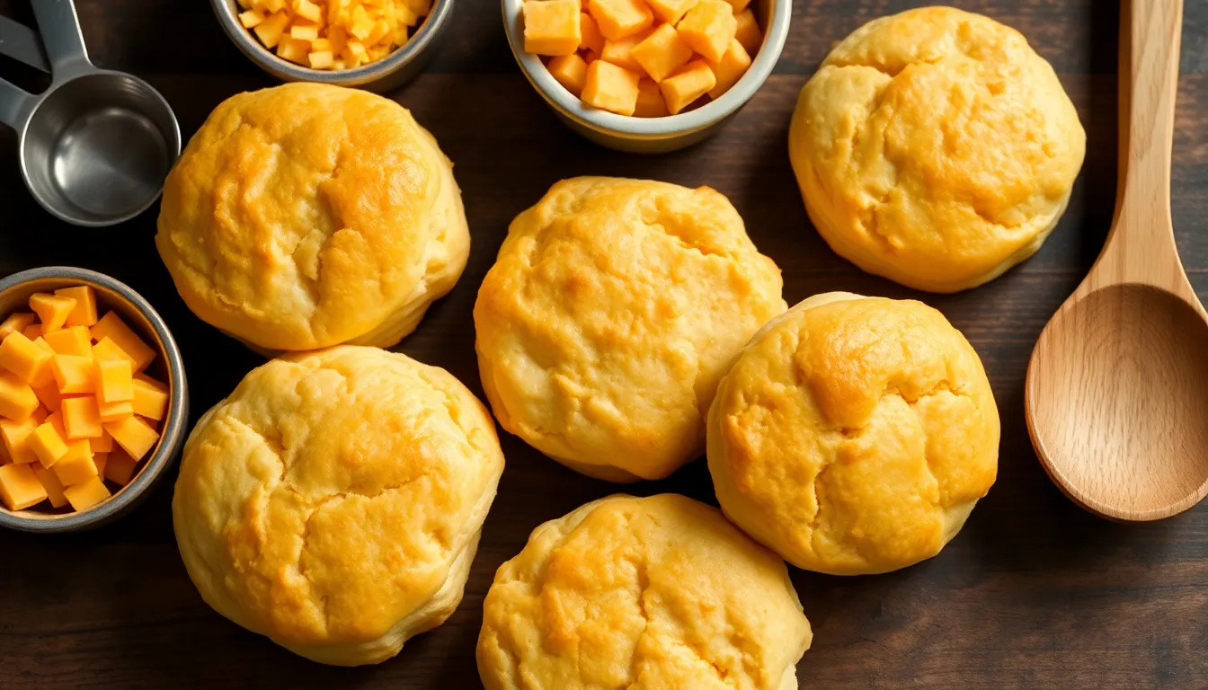Easy Bisquick Cheddar Biscuits Recipe - Fluffy, Cheesy & Ready in 30 Minutes 6 Easy Bisquick Cheddar Biscuits Recipe - Fluffy, Cheesy & Ready in 30 Minutes 5
