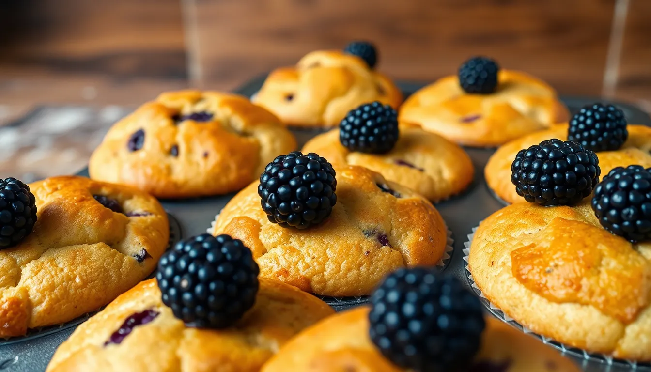 Perfect Blackberry Muffins Recipe: Fluffy, Tender & Bakery-Style Results 6 Perfect Blackberry Muffins Recipe: Fluffy, Tender & Bakery-Style Results 5