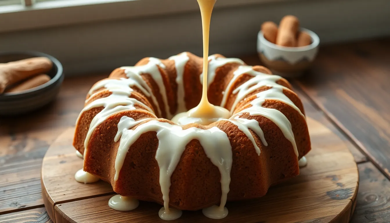 Moist Carrot Bundt Cake Recipe with Cream Cheese Glaze (Easy & Delicious!) 6 Moist Carrot Bundt Cake Recipe with Cream Cheese Glaze (Easy & Delicious!) 5