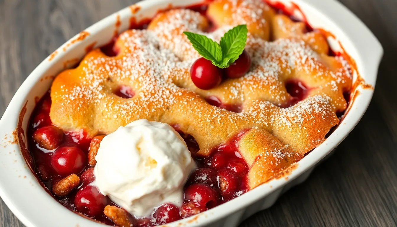 Easy Cherry Dump Cake Recipe: 5-Ingredient Dessert Ready in Under 1 Hour 6 Easy Cherry Dump Cake Recipe: 5-Ingredient Dessert Ready in Under 1 Hour 5