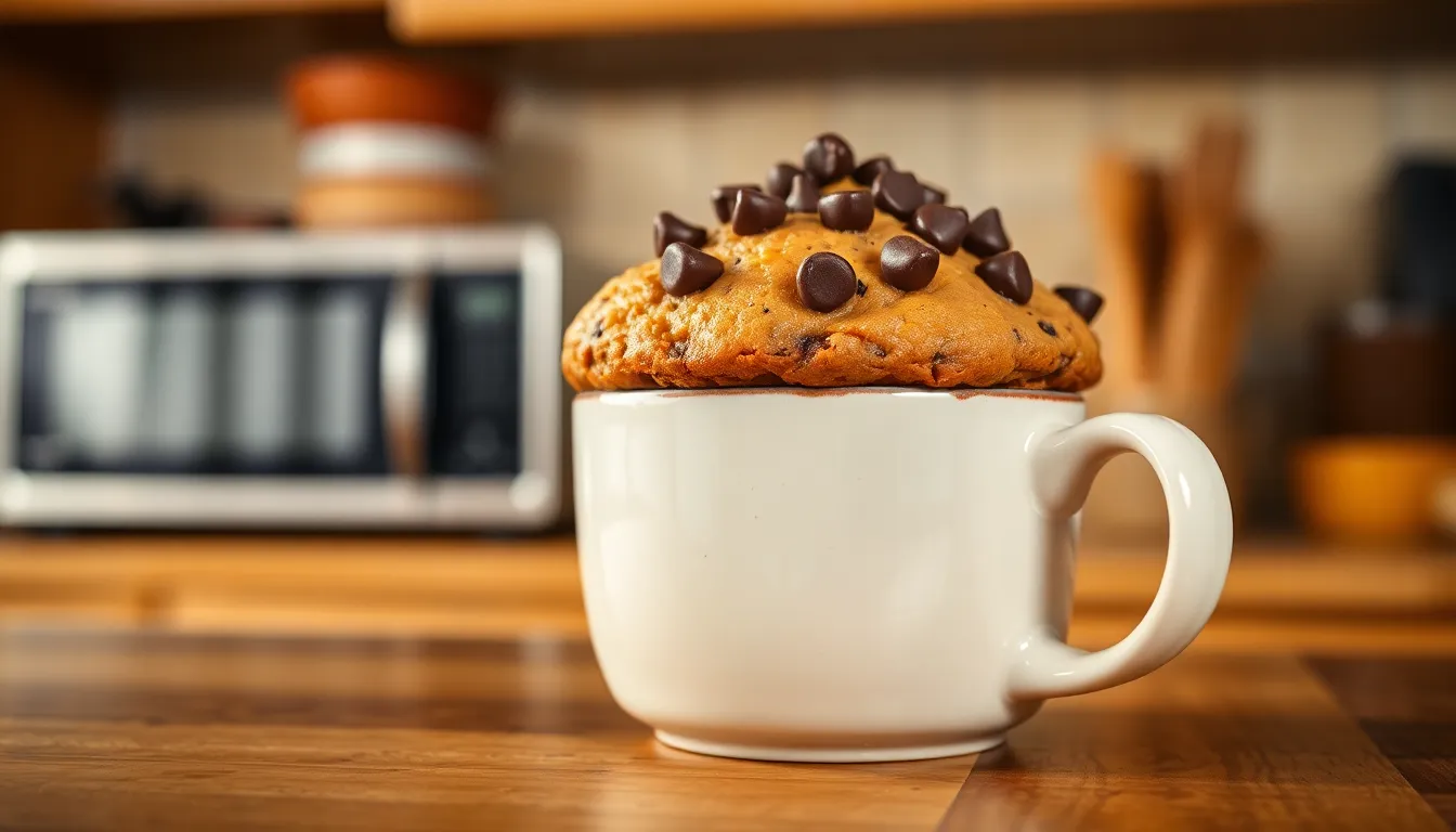 2-Minute Chocolate Chip Mug Cake Recipe (Ready in Your Microwave!) 6 2-Minute Chocolate Chip Mug Cake Recipe (Ready in Your Microwave!) 5