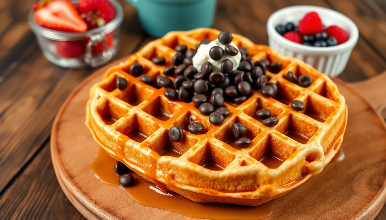Perfect Chocolate Chip Waffles Recipe: Fluffy, Crispy & Easy to Make 6 Perfect Chocolate Chip Waffles Recipe: Fluffy, Crispy & Easy to Make 5
