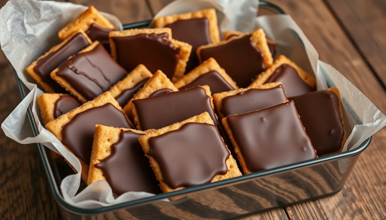 Easy Chocolate Covered Graham Crackers Recipe (Ready in 15 Minutes!) 6 Easy Chocolate Covered Graham Crackers Recipe (Ready in 15 Minutes!) 5