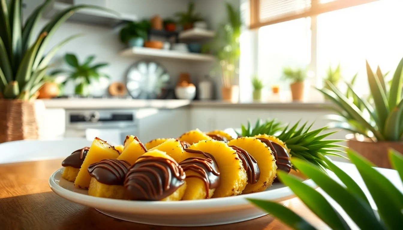 Easy Chocolate Covered Pineapple Recipe: Perfect Tropical Treat in 30 Minutes 6 Easy Chocolate Covered Pineapple Recipe: Perfect Tropical Treat in 30 Minutes 5