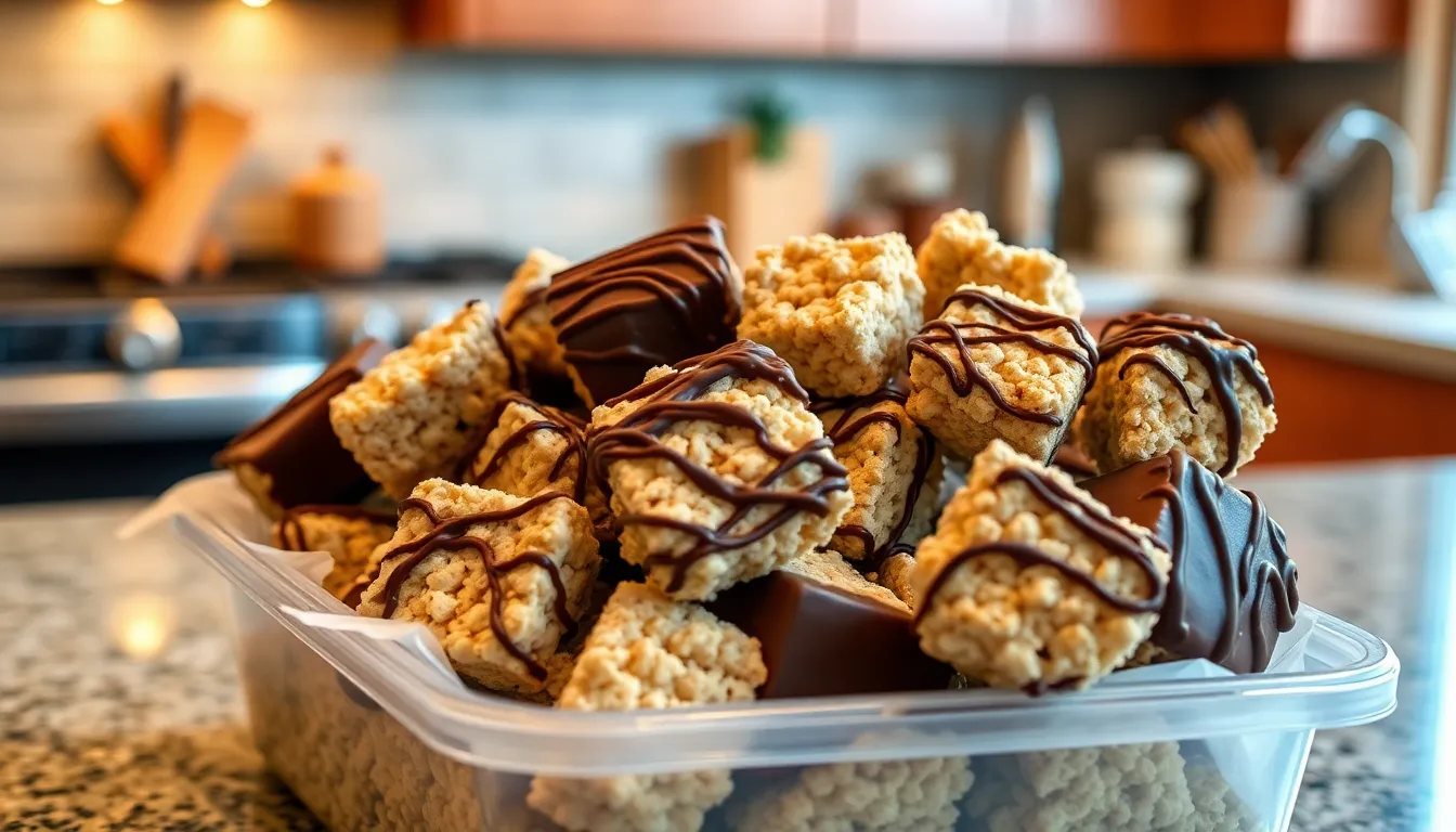 Easy Chocolate Covered Rice Krispie Treats Recipe (Homemade & Delicious!) 6 Easy Chocolate Covered Rice Krispie Treats Recipe (Homemade & Delicious!) 5