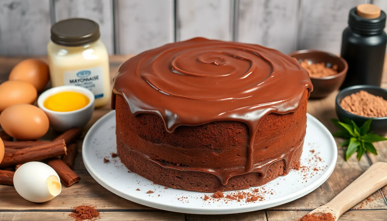 Moist Chocolate Mayonnaise Cake Recipe: The Secret Ingredient That Makes It Amazing 6 Moist Chocolate Mayonnaise Cake Recipe: The Secret Ingredient That Makes It Amazing 5