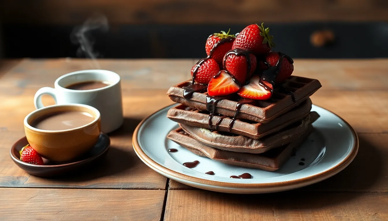 Easy Chocolate Waffles Recipe: Crispy, Fluffy & Ready in 30 Minutes 6 Easy Chocolate Waffles Recipe: Crispy, Fluffy & Ready in 30 Minutes 5