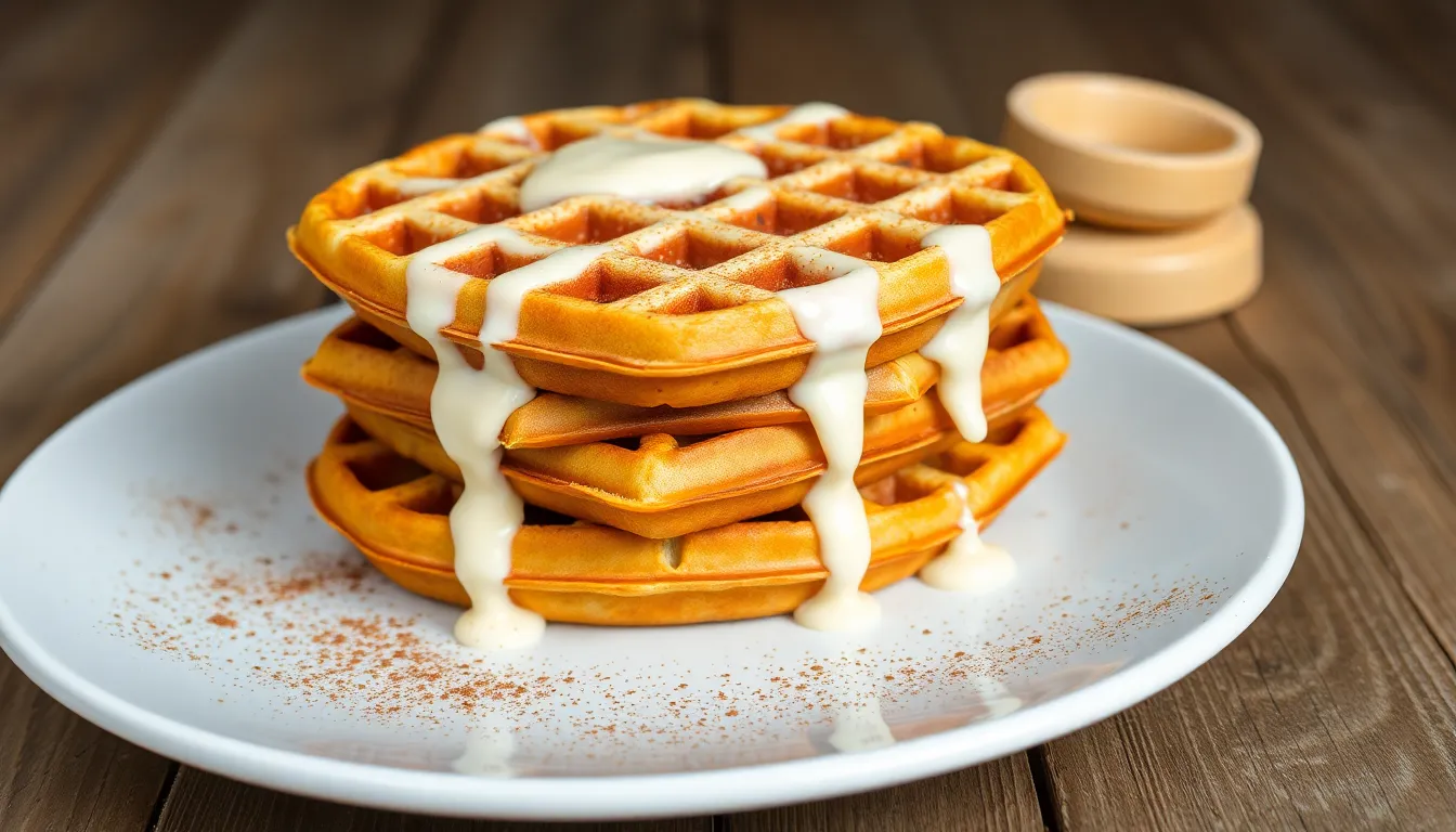Easy Cinnamon Roll Waffles Recipe (Ready in 15 Minutes!) 6 Easy Cinnamon Roll Waffles Recipe (Ready in 15 Minutes!) 5