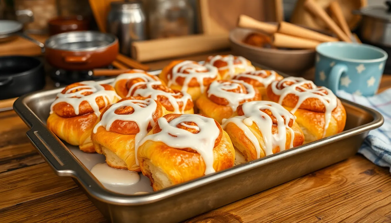 Easy Crescent Roll Cinnamon Rolls Recipe - Ready in Just 20 Minutes 6 Easy Crescent Roll Cinnamon Rolls Recipe - Ready in Just 20 Minutes 5